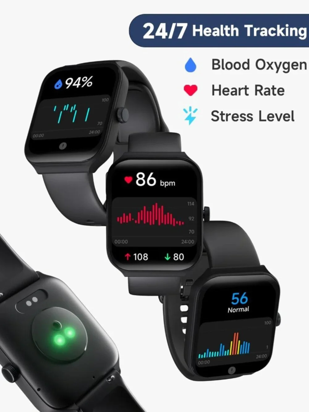 1.95” Smart Fitness Watch with Alexa for Men & Women - Compatible with